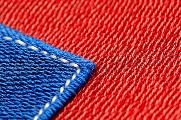 Zbliżenie na szczegół haftu